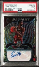 2021-22 Panini Spectra Radiant Signatures Evan Mobley #RSI-EVM card