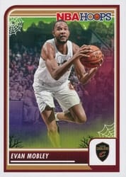 2023-24 Hoops Haunted Hoops Base Set Evan Mobley #115 card