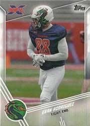 2020 Topps XFL Base Set Evan Rodriguez #88 card