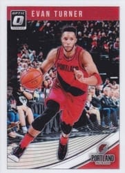 2018-19 Donruss Optic Base Set Evan Turner #21 card