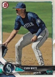 2018 Bowman Prospects Evan White #BP98 card