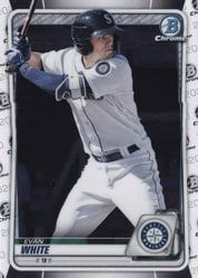 2020 Bowman Chrome Prospects Evan White #BCP-77 card