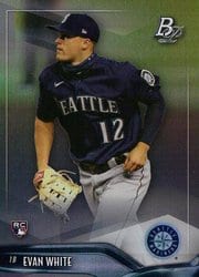 2021 Bowman Platinum Base Set Evan White #68 card