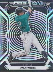 2021 Panini Chronicles Obsidian Evan White #53 card