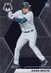 2021 Panini Mosaic Base Set Evan White #208 card