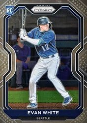 2021 Panini Prizm Base Set Evan White #89 card