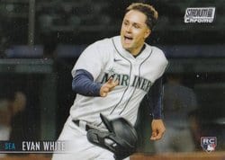 2021 Stadium Club Chrome Base Set Evan White #43 card