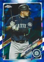2021 Topps Chrome Update Sapphire Edition Base Set Evan White #US73 card