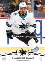 2018-19 Upper Deck Base Set Evander Kane #148 card