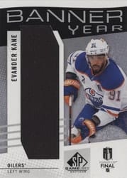 2025-26 SP Game Used 2025 Stanley Cup Finals Banner Year Relics Evander Kane #BYSC-EK card