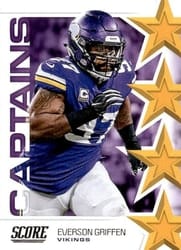 2019 Score Captains Everson Griffen #C-20 card