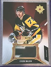 2021-22 Upper Deck Ultimate Collection Stick With Me Evgeni Malkin #SWM-EM card