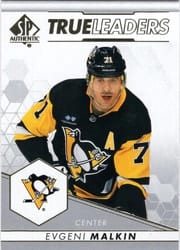 2022-23 SP Authentic True Leaders Evgeni Malkin #TL-8 card