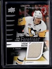 2023-24 Upper Deck Premier On the Forefront Jersey Evgeni Malkin #OF-EM card