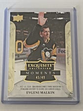 2025-26 Upper Deck Black Diamond Exquisite Moments Evgeni Malkin #M-EM card