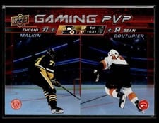 2024-25 Upper Deck Gaming PVP Evgeni Malkin / Sean Couturier #GPVP-6 card