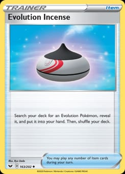 Sword & Shield Evolution Incense #163 card