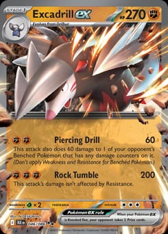 Black Bolt Excadrill ex #46 card