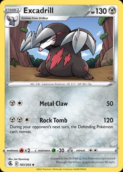 Fusion Strike Excadrill #183 card