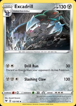 Vivid Voltage Excadrill #122 card