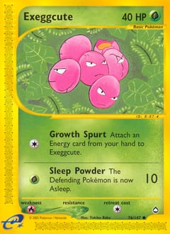 Aquapolis Exeggcute #76 card