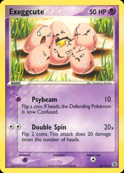 2004 FireRed & LeafGreen Exeggcute #33 card