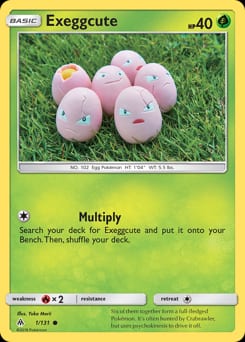 2018 Forbidden Light Exeggcute #1 card