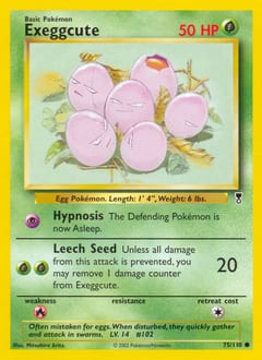 2002 Legendary Collection Exeggcute #75 card