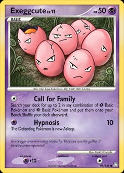 2008 Legends Awakened Exeggcute #93 card