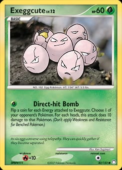 2007 Mysterious Treasures Exeggcute #82 card