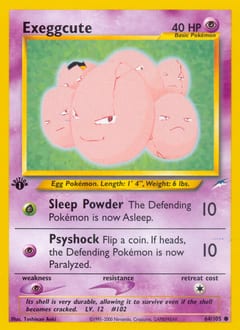 2002 Neo Destiny Exeggcute #64 card