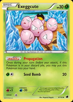 Plasma Freeze Exeggcute #4 card