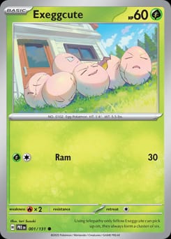 Prismatic Evolutions Exeggcute #1 card