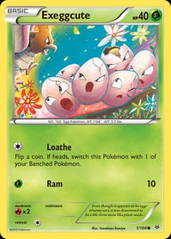 2015 Roaring Skies Exeggcute #1 card