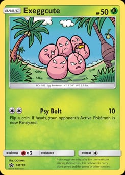 SM Black Star Promos Exeggcute #SM119 card