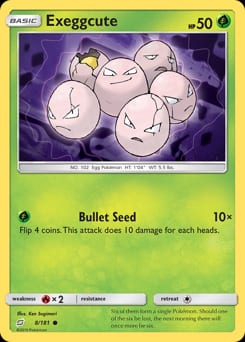 2019 Team Up Exeggcute #8 card