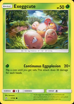 2018 Ultra Prism Exeggcute #1 card