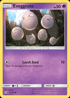 2019 Unified Minds Exeggcute #73 card