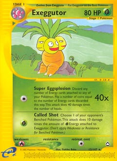 Aquapolis Exeggutor #12 card