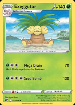 2022 Brilliant Stars Exeggutor #2 card