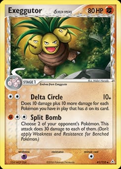 2006 Holon Phantoms Exeggutor δ #41 card