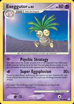 2008 Legends Awakened Exeggutor #54 card