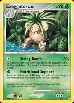 2007 Mysterious Treasures Exeggutor #24 card