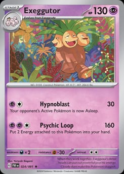 2024 Paldean Fates Exeggutor #24 card