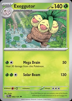 Prismatic Evolutions Exeggutor #2 card