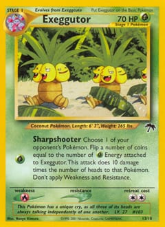 2001 Southern Islands Exeggutor #13 card