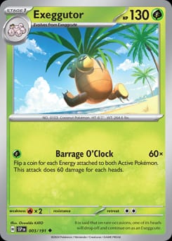 2024 Surging Sparks Exeggutor #3 card