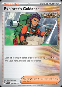 Prismatic Evolutions Explorer's Guidance #107 card