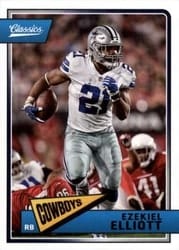 2018 Panini Classics Base Set Ezekiel Elliott #27 card