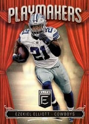 2019 Donruss Elite Playmakers Ezekiel Elliott #PM-2 card